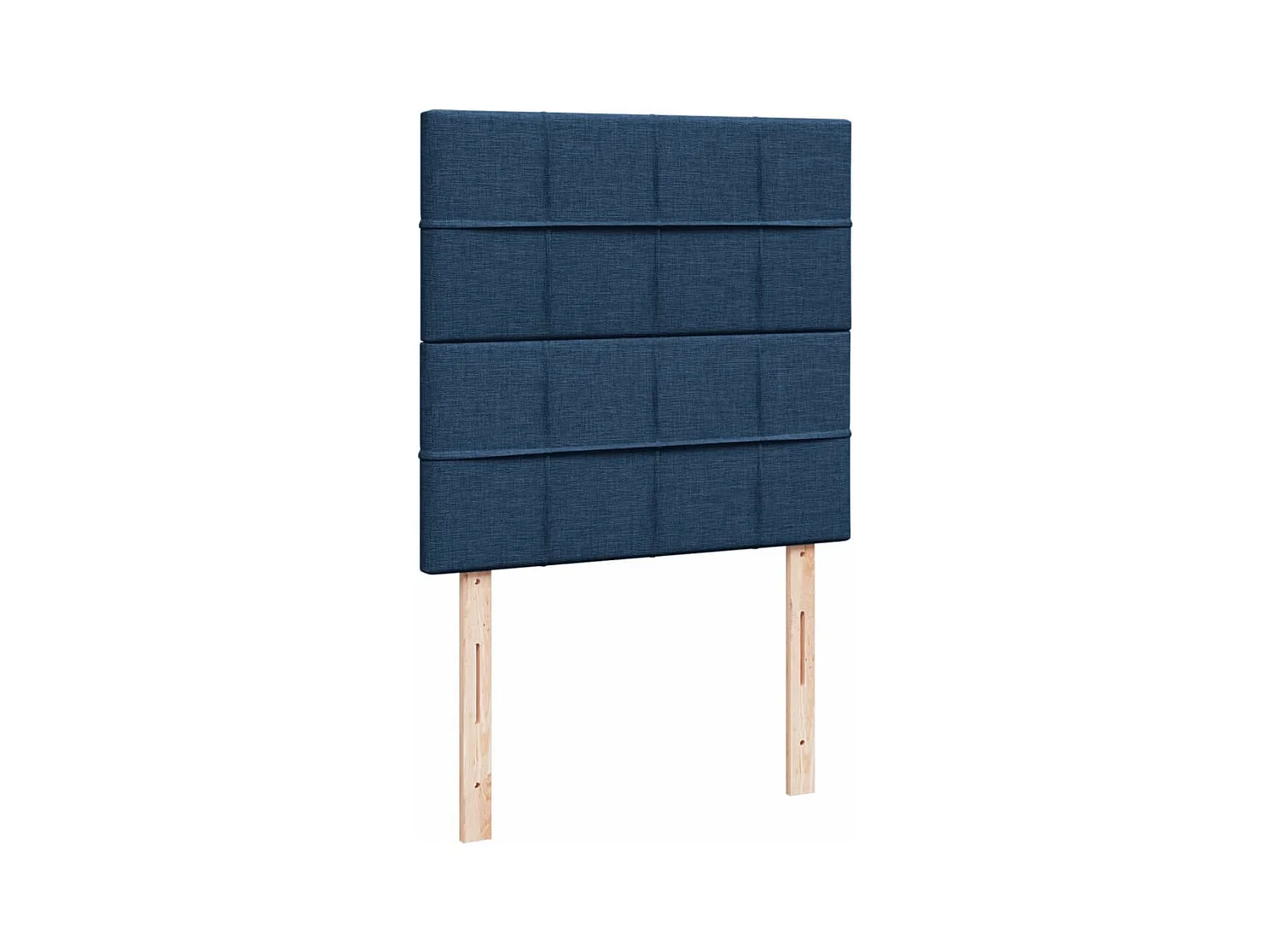 Sommier à lattes de lit avec matelas Bleu 90x200 cm Tissu