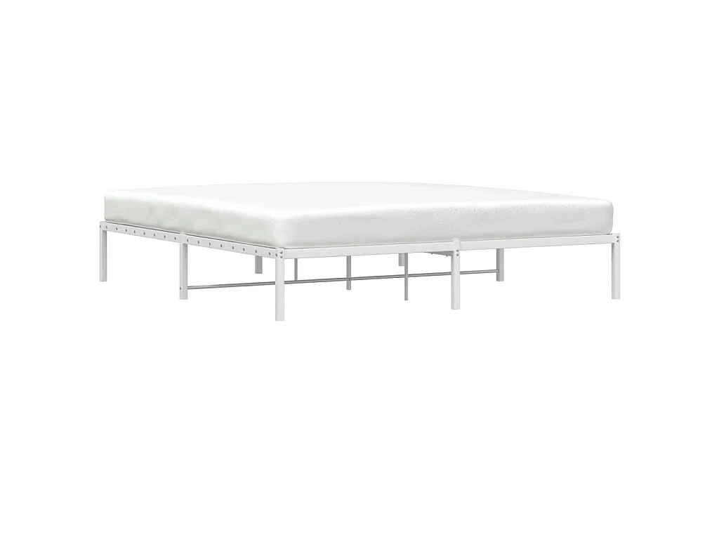 Bedframe metaal wit 180x200 cm