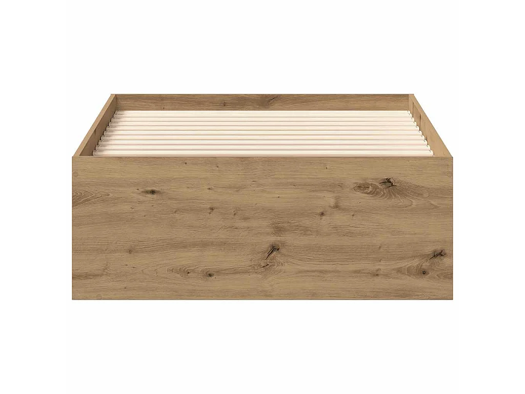 Cadre de lit sans matelas chêne artisanal 100x200 cm