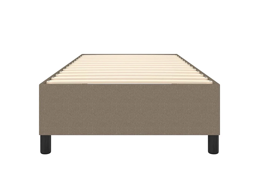 Struttura Letto a Rete a Molle Tortora 90x200 cm Tessuto