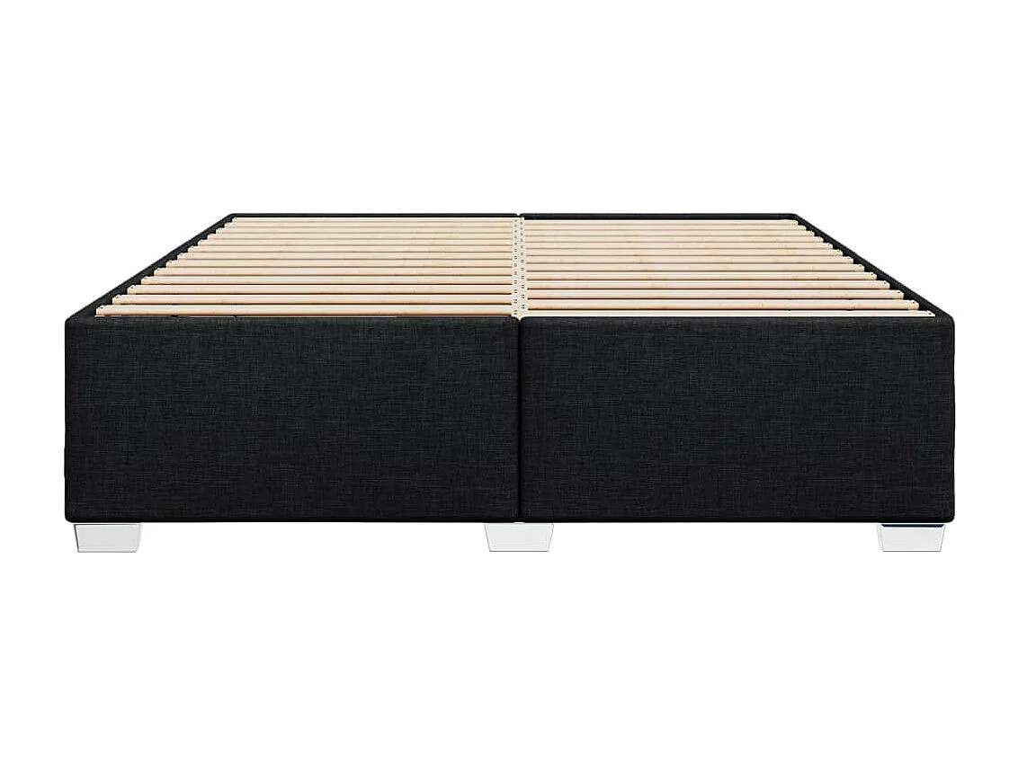 Bettgestell ohne Matratze Schwarz 180x200 cm Stoff