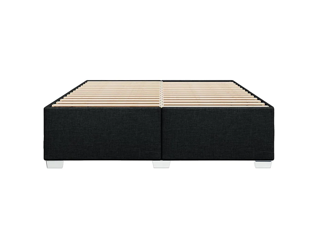 Bettgestell ohne Matratze Schwarz 180x200 cm Stoff