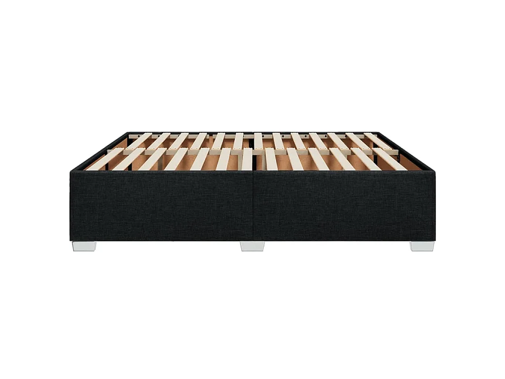 Bedframe zonder matras stof zwart 180x200 cm