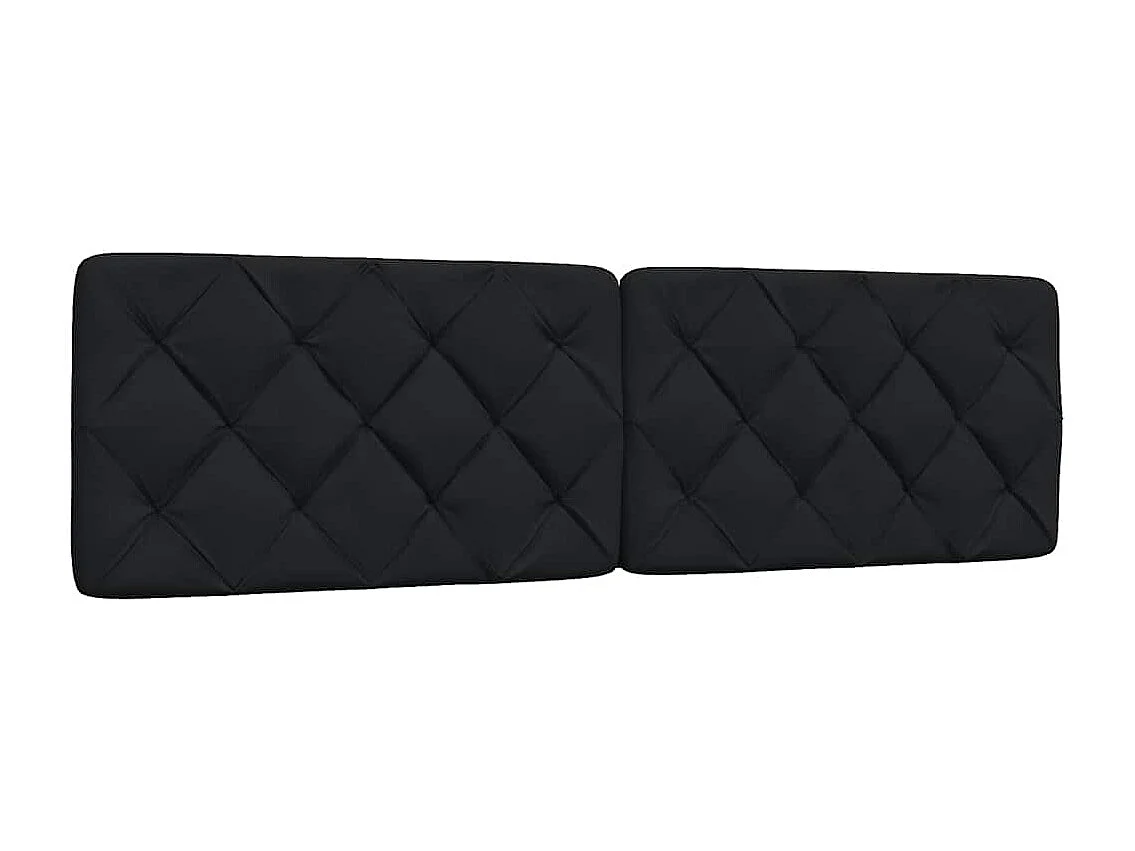 Giroletto con LED senza Materasso Nero 180x200 cm in Tessuto
