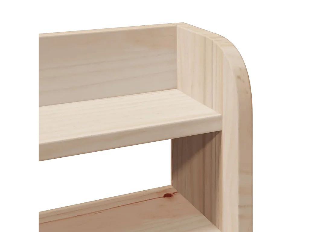 Giroletto con Testiera 160x200 cm in Legno Massello di Pino