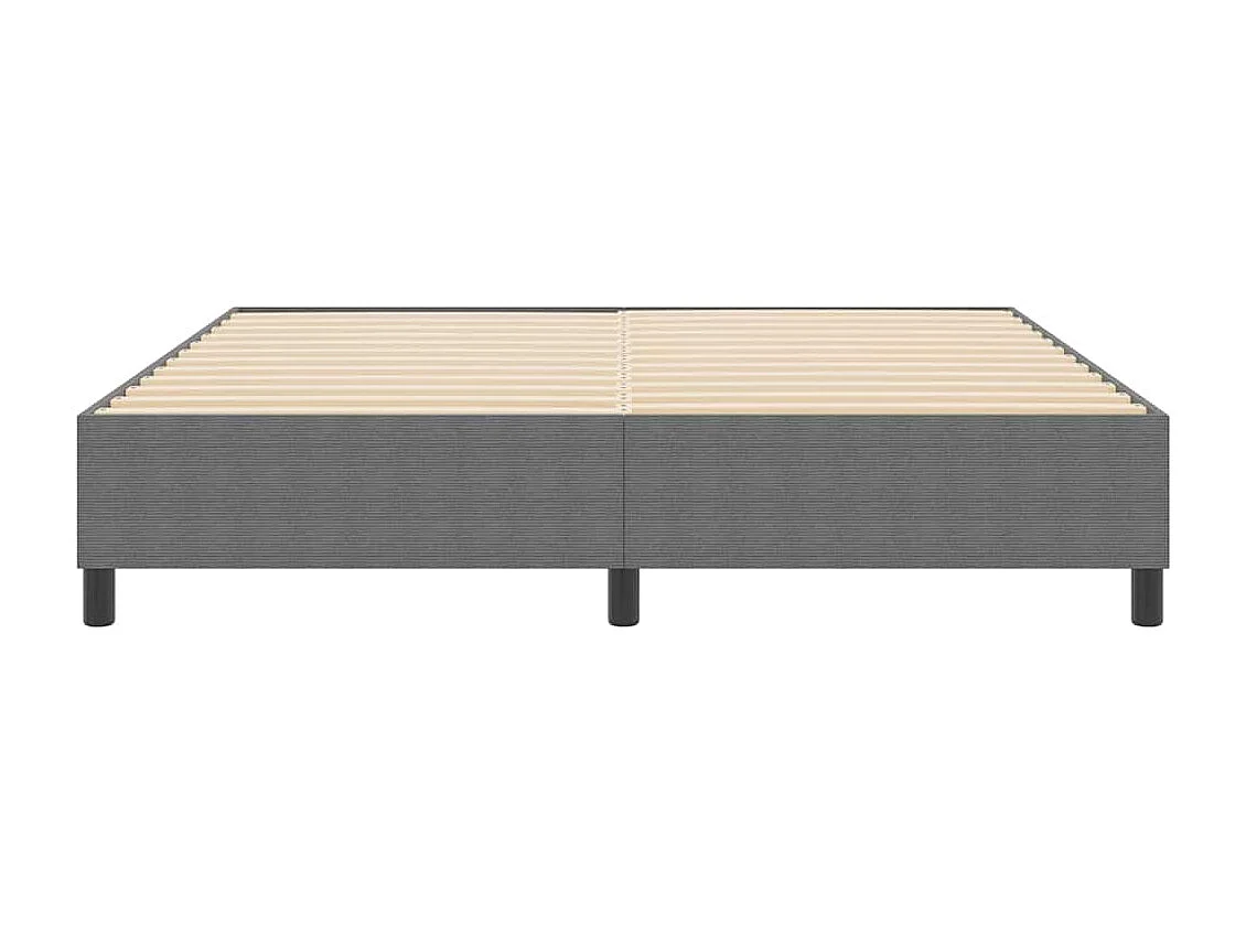 Cadre de lit plateforme Gris clair 180 x 200 cm tissu