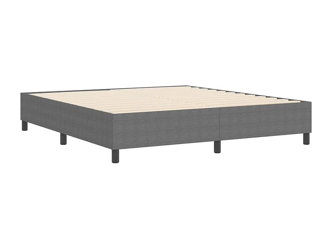 Cadre de lit plateforme Gris clair 180 x 200 cm tissu