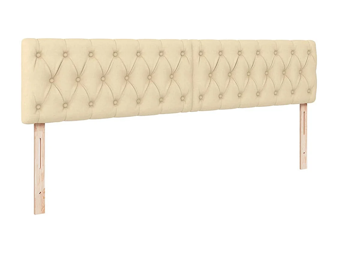 Ottoman-Bett mit Matratze Creme 160x200 cm Stoff