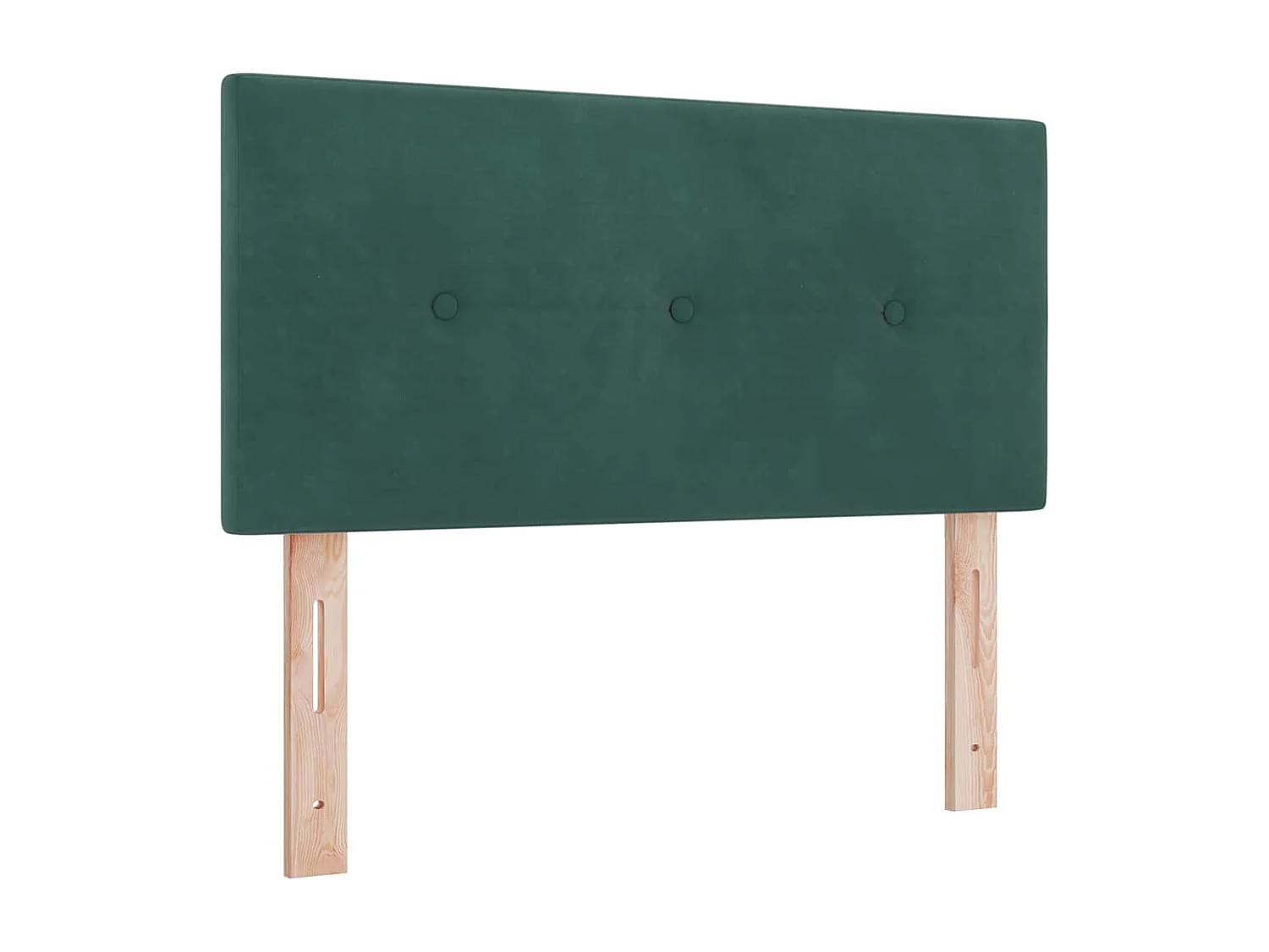 Cama tipo Box Spring Verde oscuro 90 x 200 cm Terciopelo