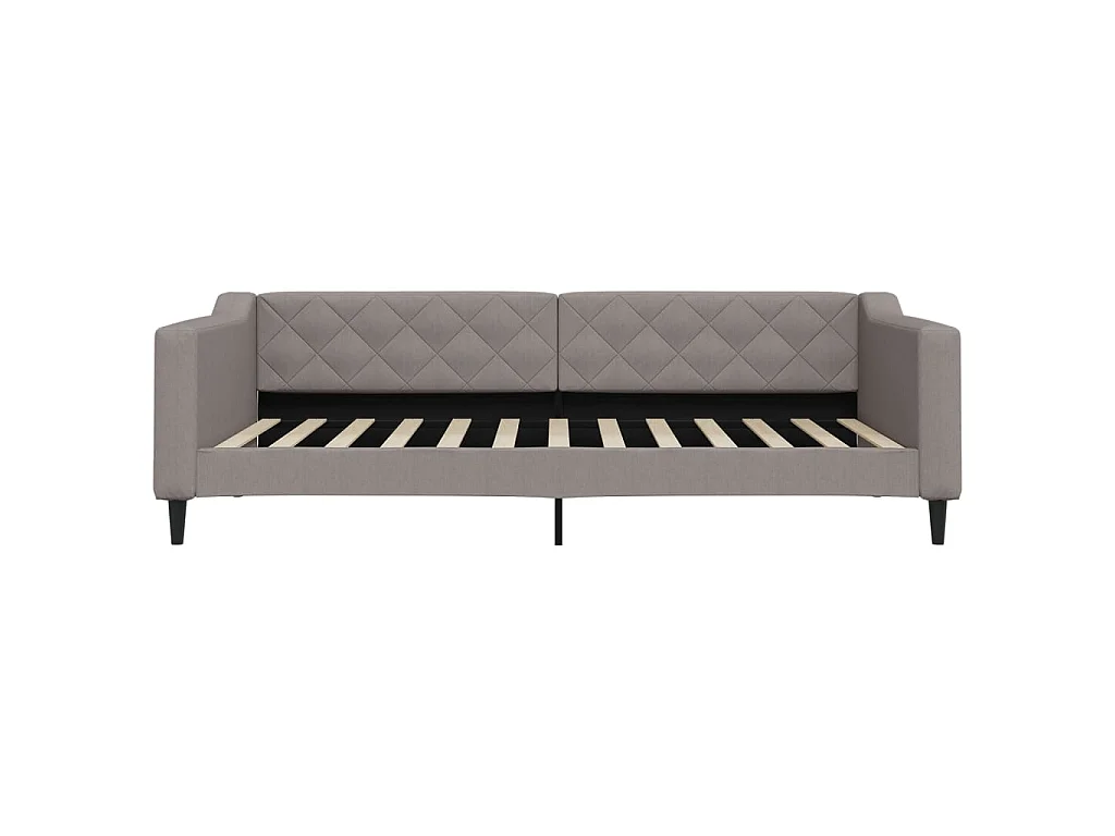 Divano Letto con Letto Estraibile Tortora 100x200 cm in Tessuto
