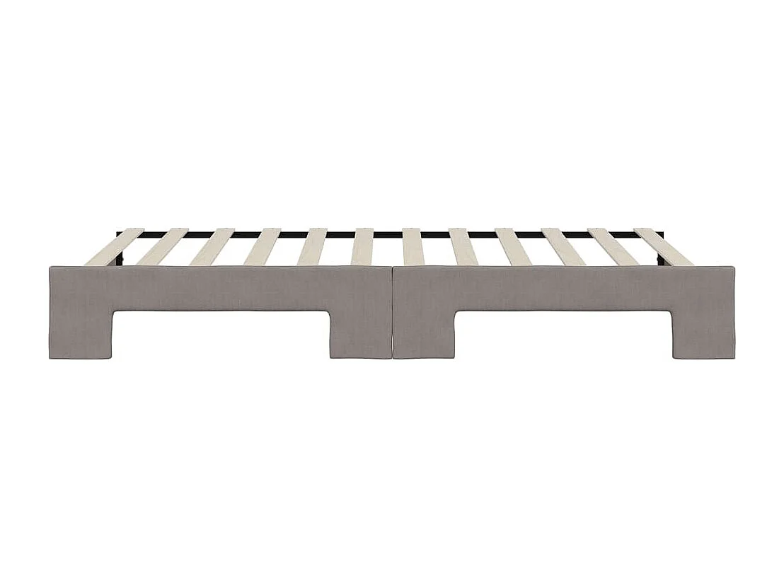 Divano Letto con Letto Estraibile Tortora 100x200 cm in Tessuto