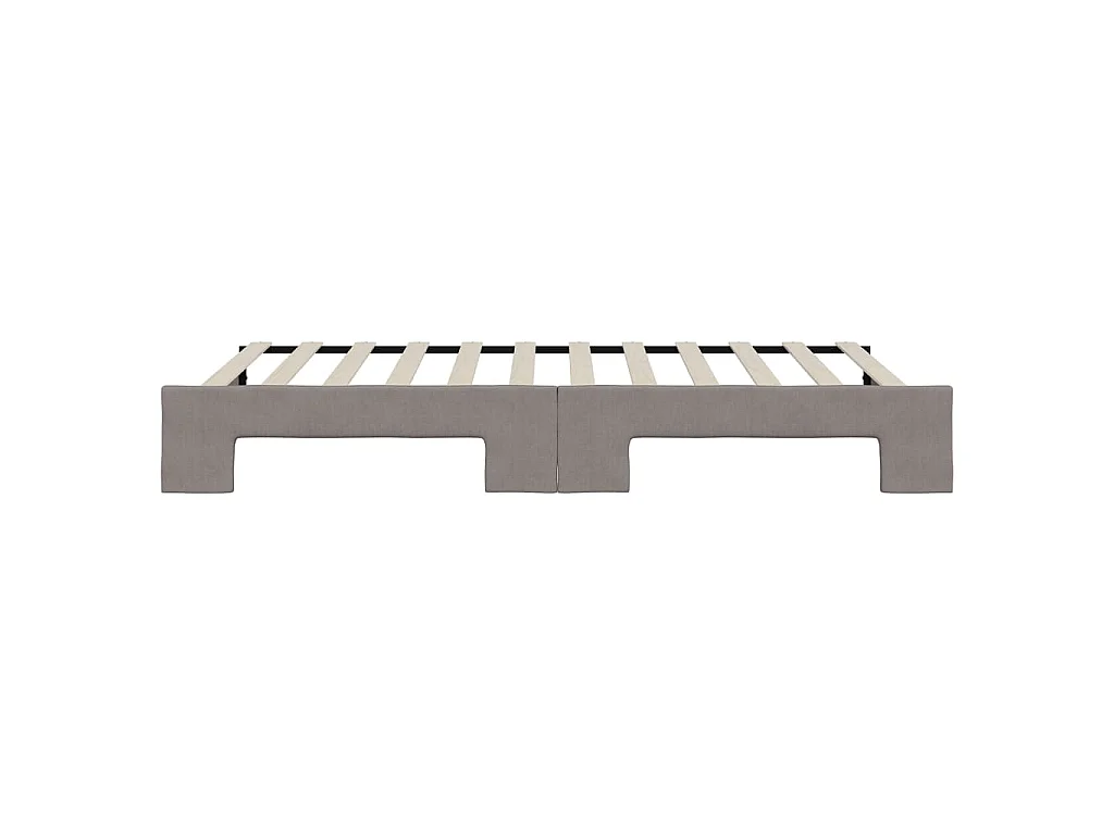 Divano Letto con Letto Estraibile Tortora 100x200 cm in Tessuto