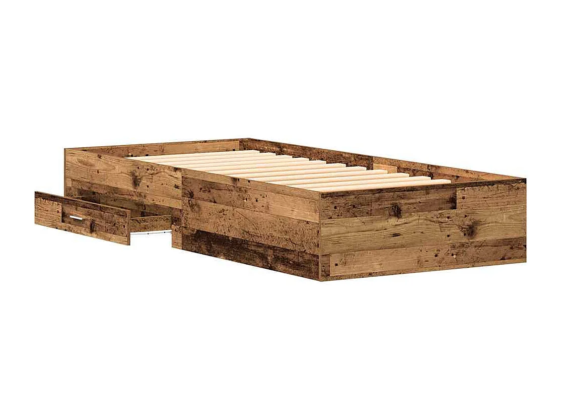 Cadre de lit Bois Ancien 90 x 190 cm Bois d'ingénierie