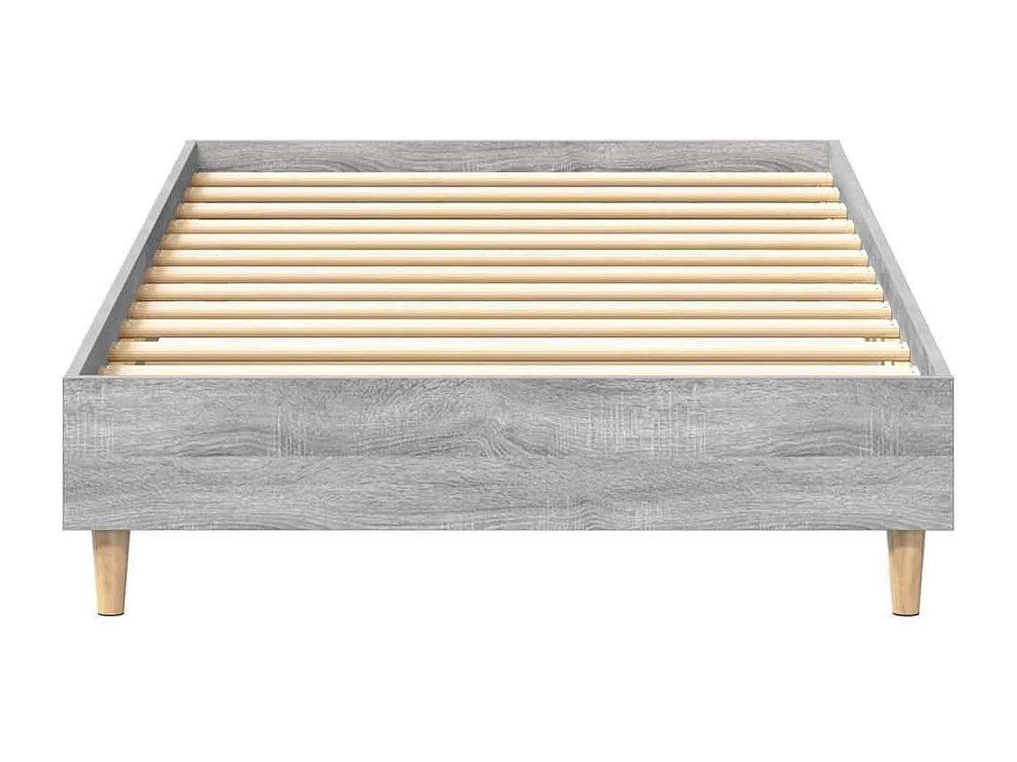 Estructura de cama sin colchón madera gris Sonoma 90x190 cm