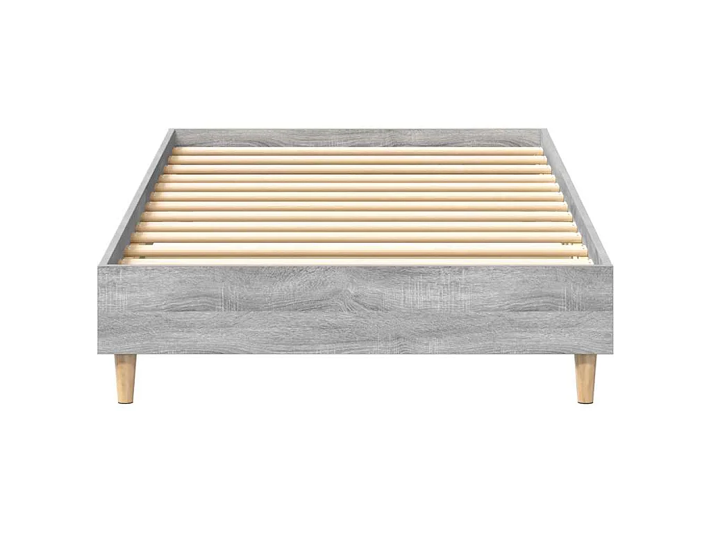 Cadre de lit sans matelas sonoma gris 90x190 cm