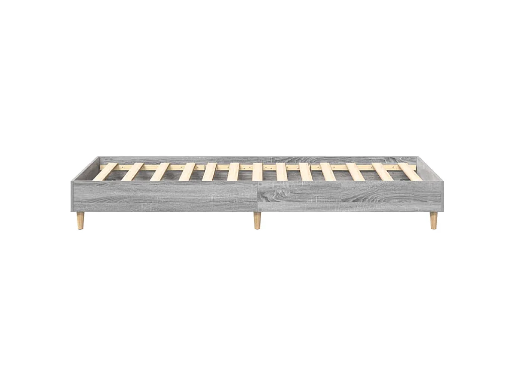 Cadre de lit sans matelas sonoma gris 90x190 cm