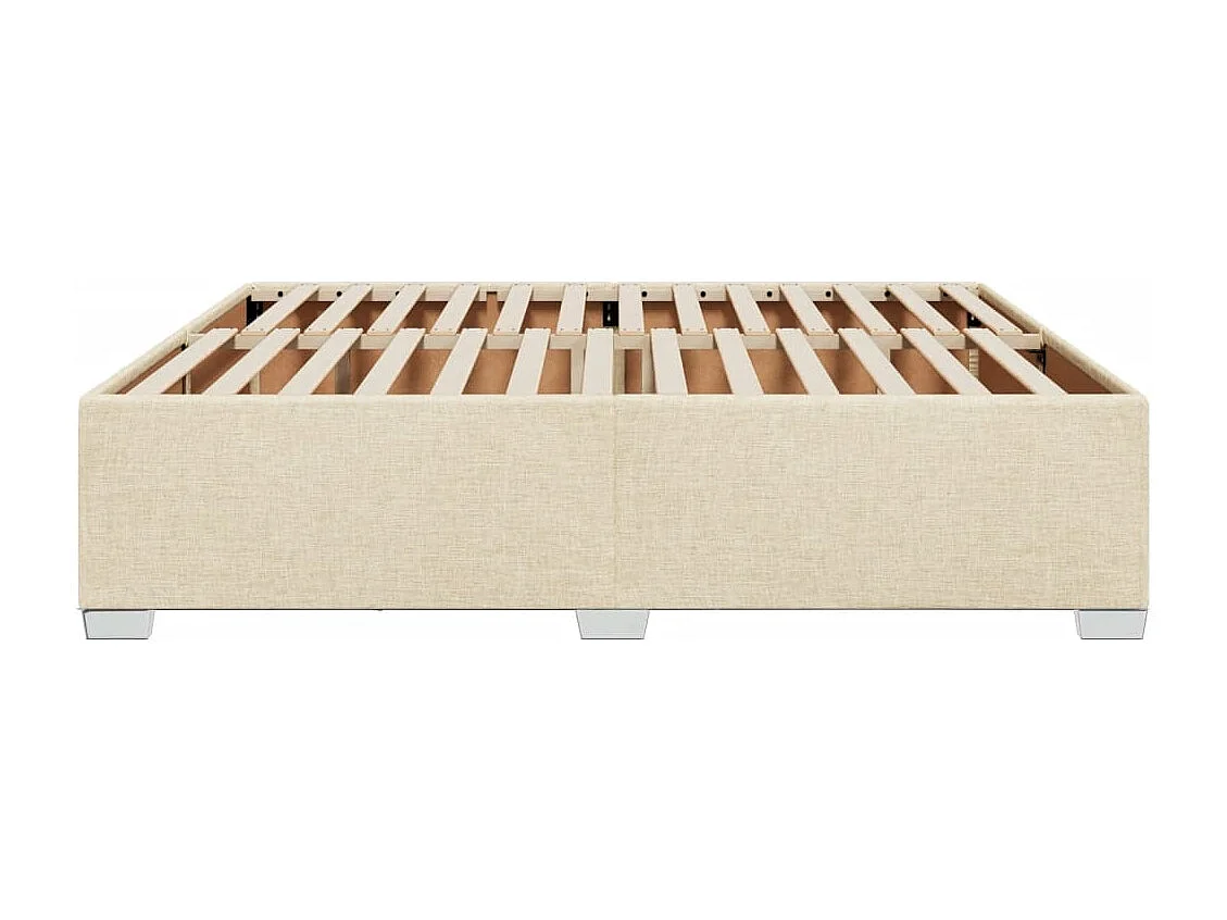 Bedframe zonder matras stof crèmekleurig 180x200 cm