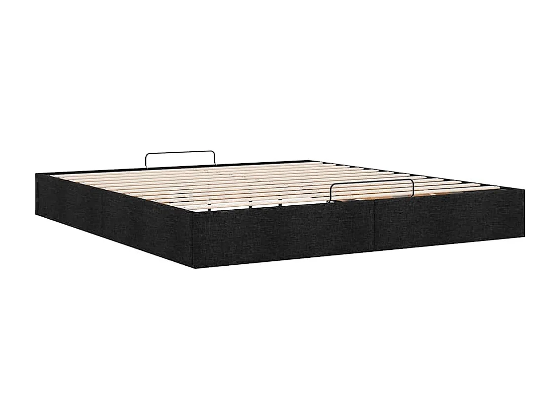 Bedframe zonder matras 160x200 cm stof zwart