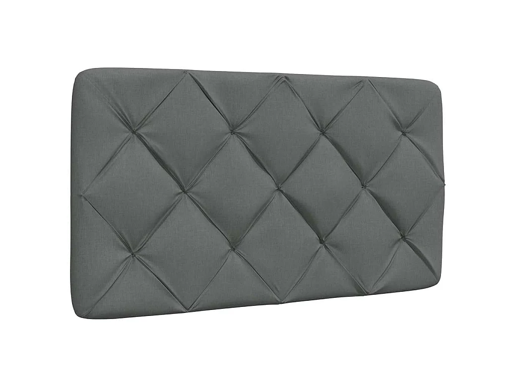 Giroletto con LED senza Materasso Grigio Scuro 90x190cm Tessuto
