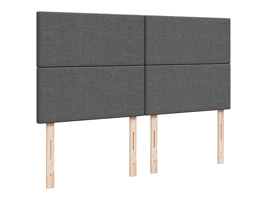 Ottoman-Bett mit Matratze Dunkelgrau 180x200 cm Stoff