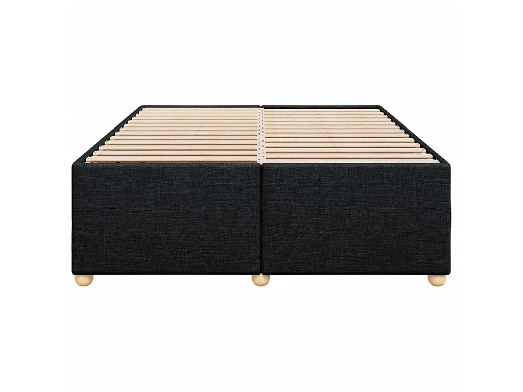 Bedframe zonder matras stof zwart 140x190 cm