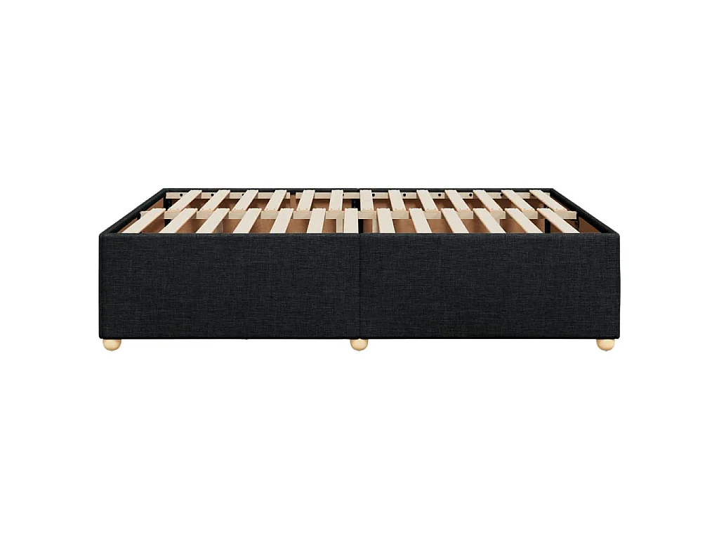 Bedframe zonder matras stof zwart 140x190 cm