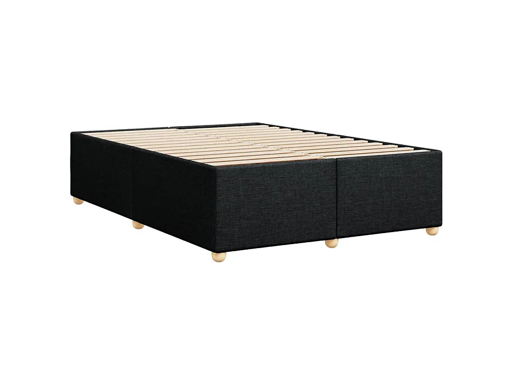 Bedframe zonder matras stof zwart 140x190 cm