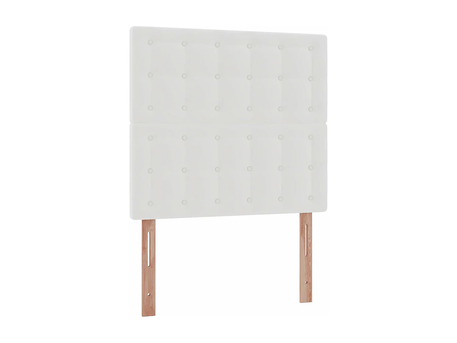 Ottoman bed met matras en LED's 100x200cm kunstleer wit