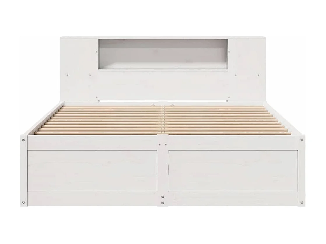 Giroletto senza Materasso Bianco 140x200 cm Legno Massello Pino