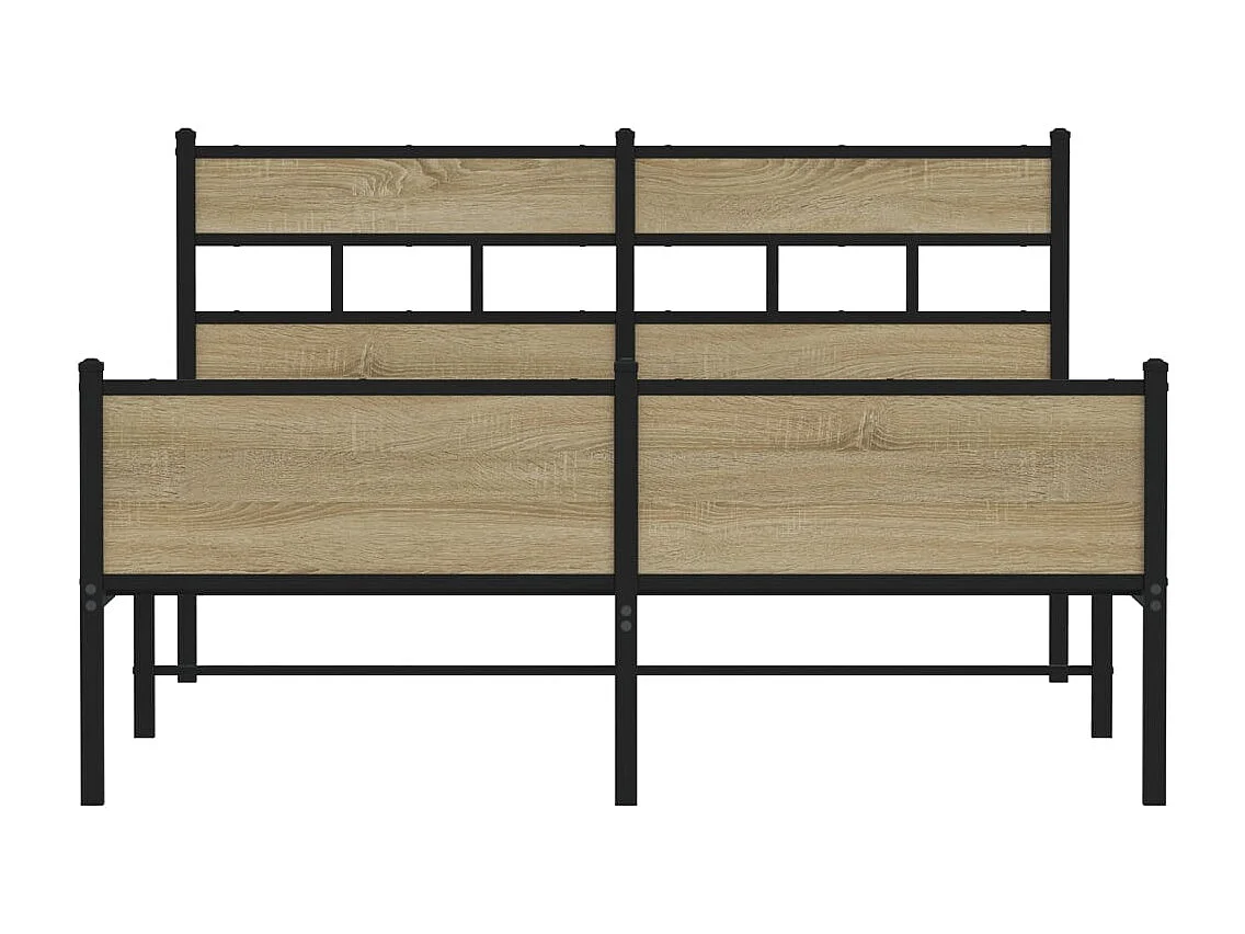 Estrutura cama s/ colchão derivados de madeira carvalho sonoma