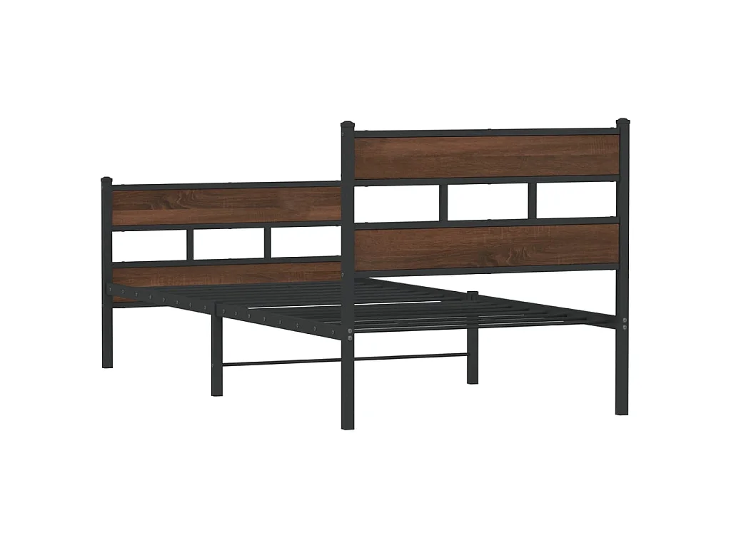 Cadre de lit sans matelas avec tête de lit pied de lit 90x200cm