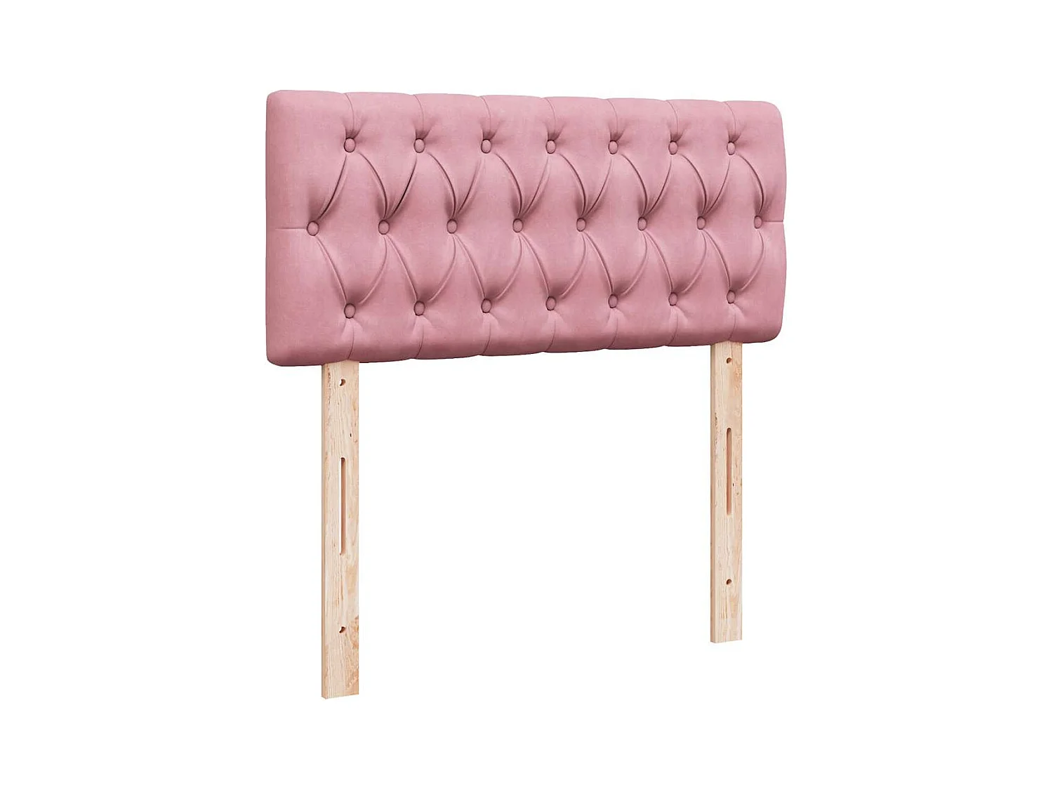 Ottoman-Bett mit Matratze Rosa 100x200 cm Samt
