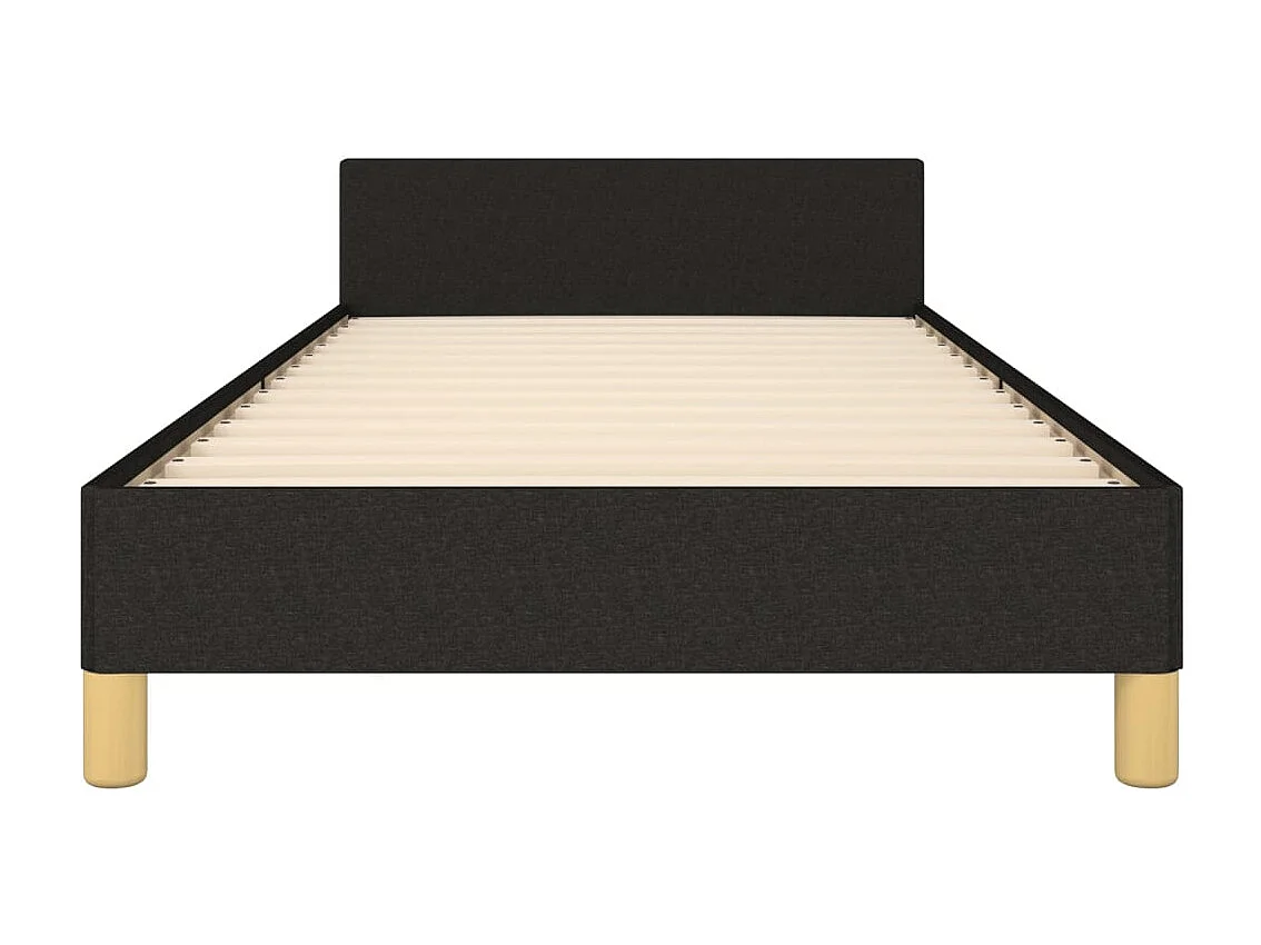 Bedframe zonder matras 90x190 cm stof zwart