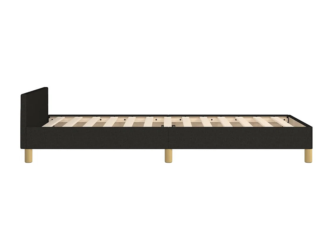 Bedframe zonder matras 90x190 cm stof zwart