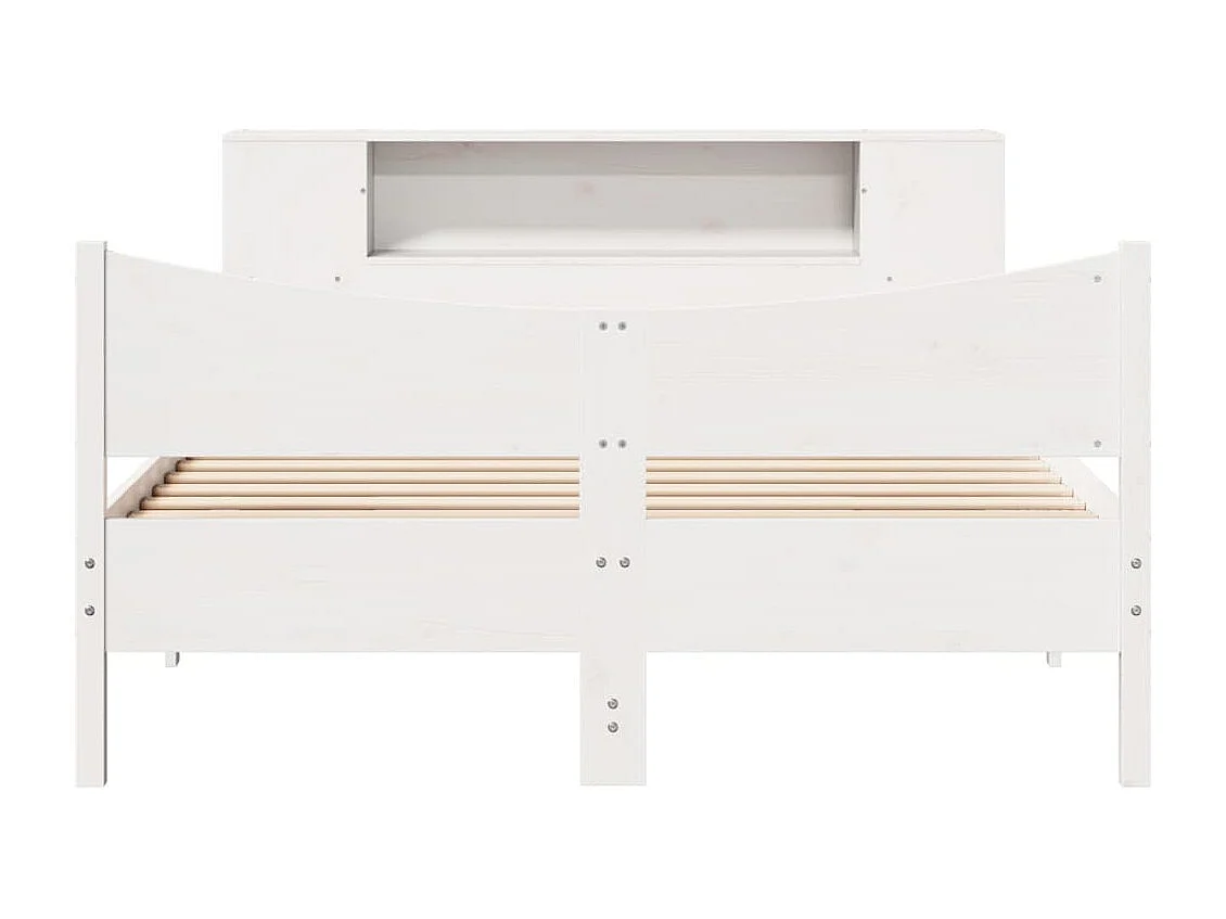 Estructura de cama sin colchón madera maciza de pino 160x200 cm