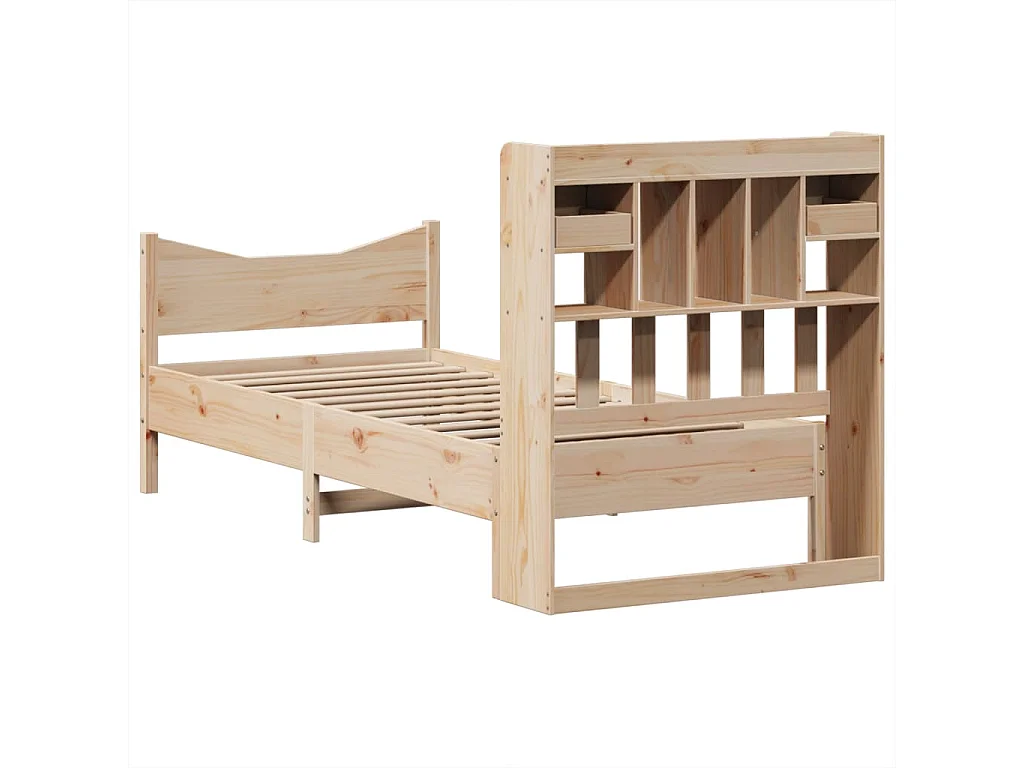 Cama sem colchão 90x190 cm madeira de pinho maciça