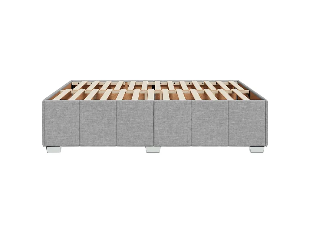 Bedframe zonder matras stof lichtgrijs 160x200 cm