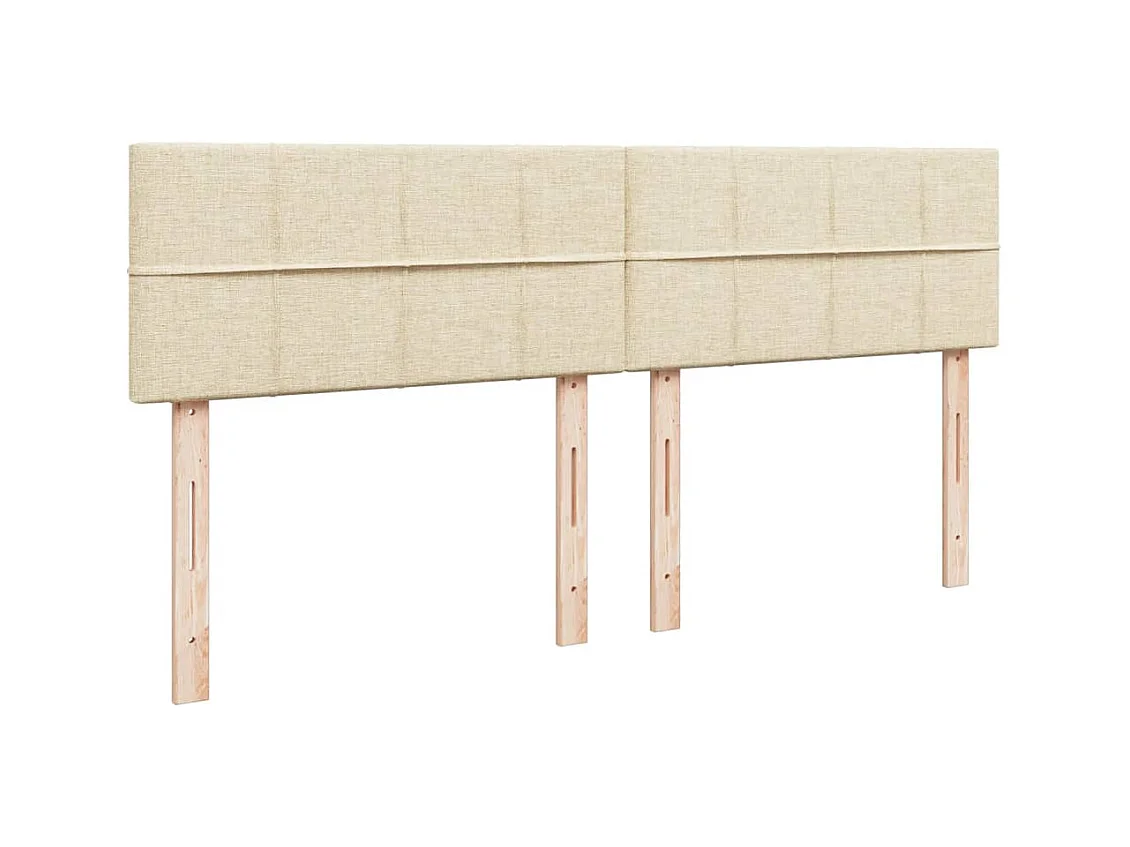 Giroletto a Molle con Materasso Crema 180x200 cm in Tessuto