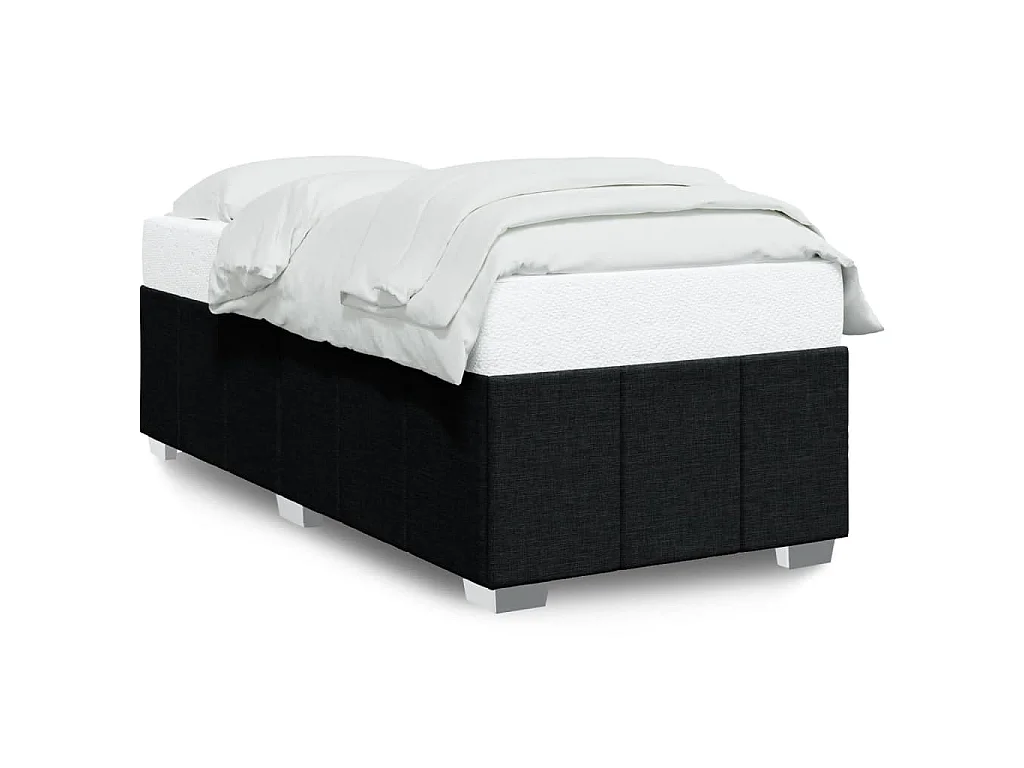 Bedframe zonder matras 90x190 cm stof zwart
