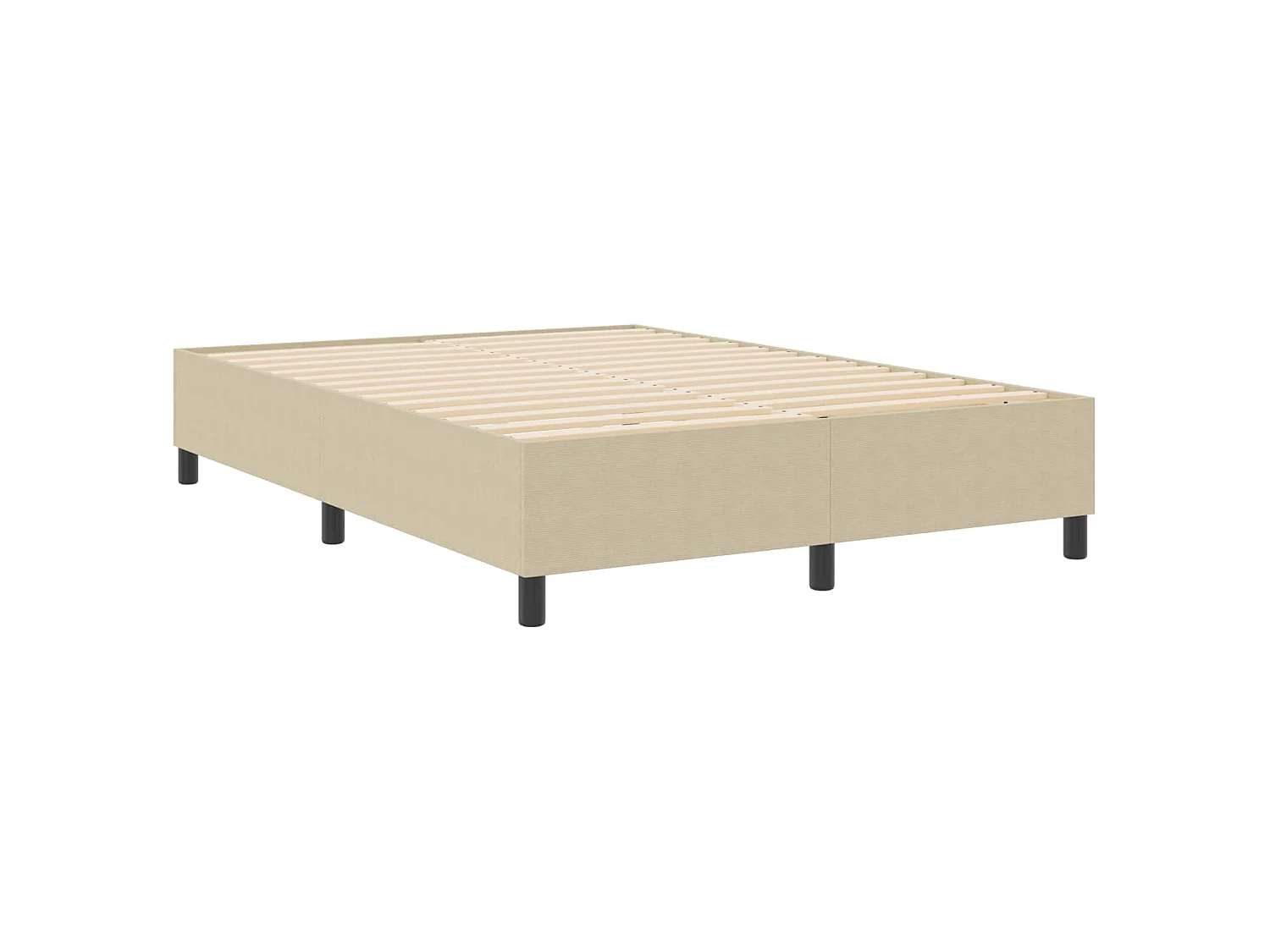 Platform bedframe Grijs groen 160 x 200 cm Katoen Stof