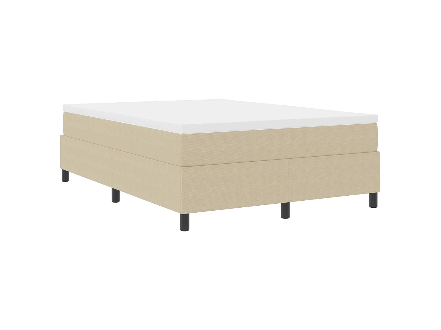 Platform bedframe Grijs groen 160 x 200 cm Katoen Stof