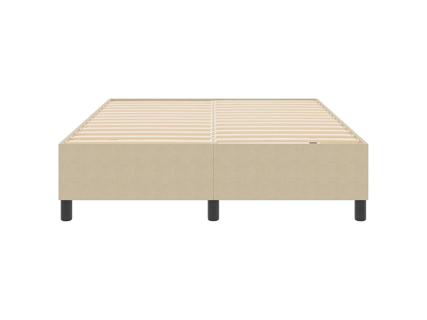 Platform bedframe Grijs groen 160 x 200 cm Katoen Stof