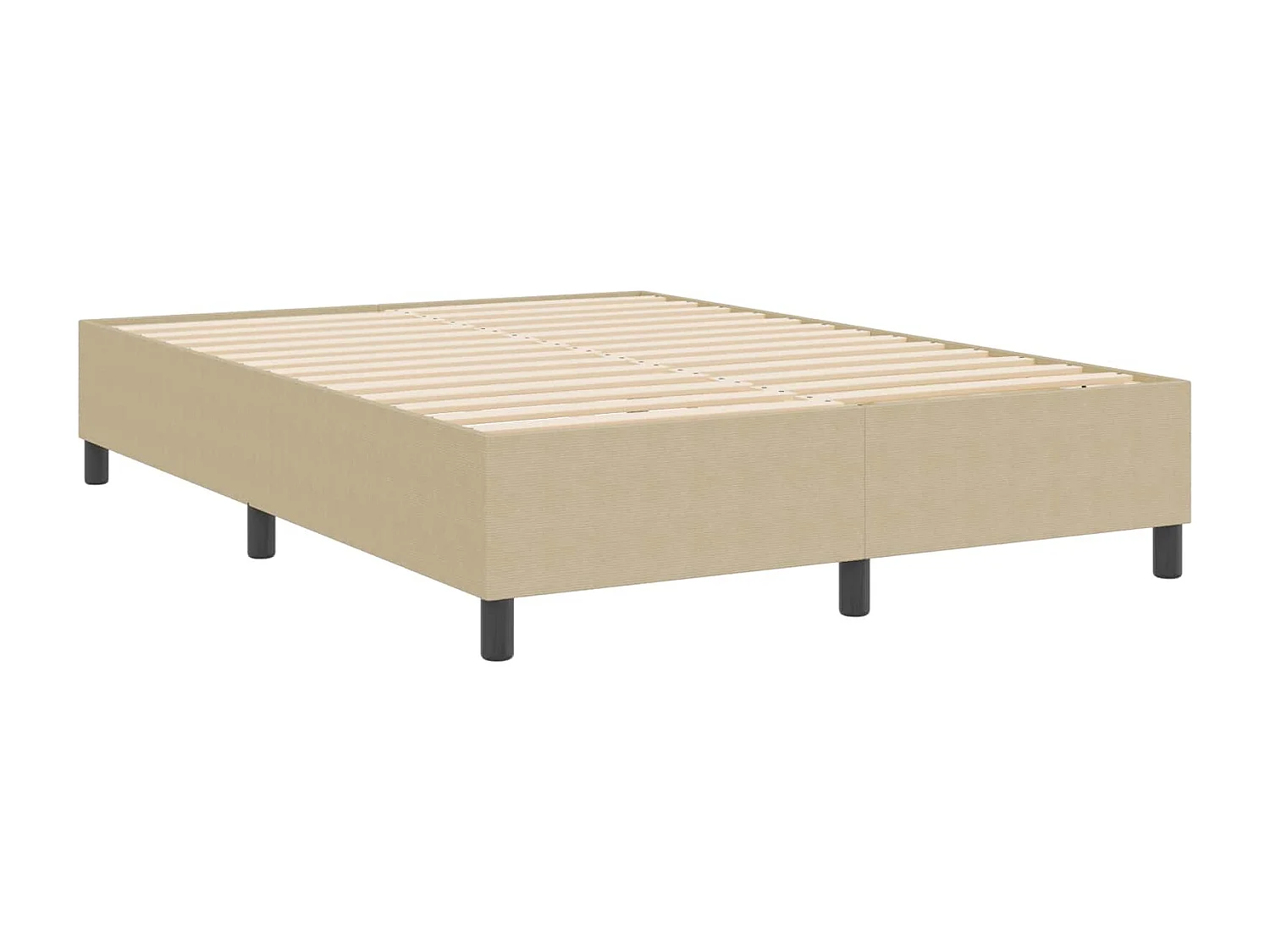 Platform bedframe Grijs groen 160 x 200 cm Katoen Stof