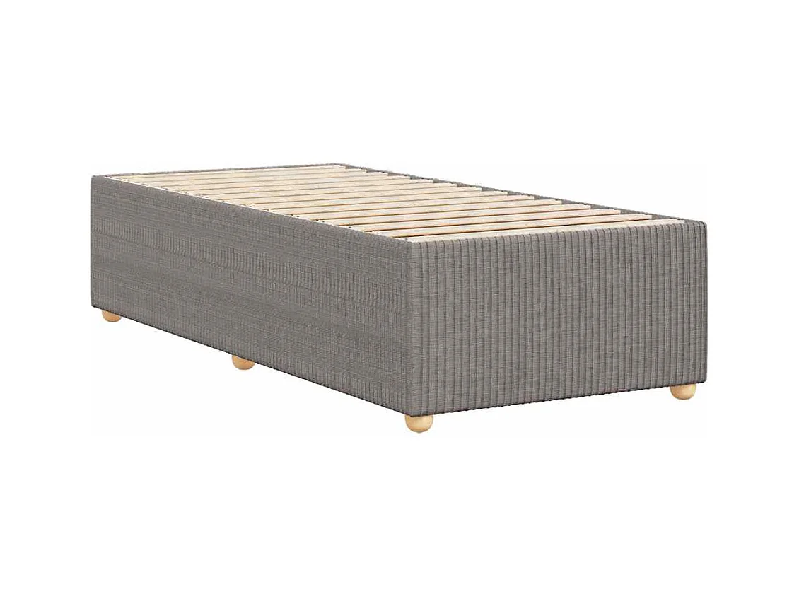 Bettgestell ohne Matratze Taupe 100x200 cm Stoff