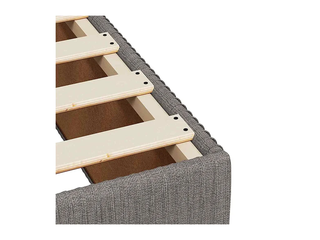 Bettgestell ohne Matratze Taupe 100x200 cm Stoff