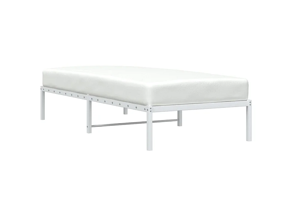Bedframe metaal wit 90x200 cm