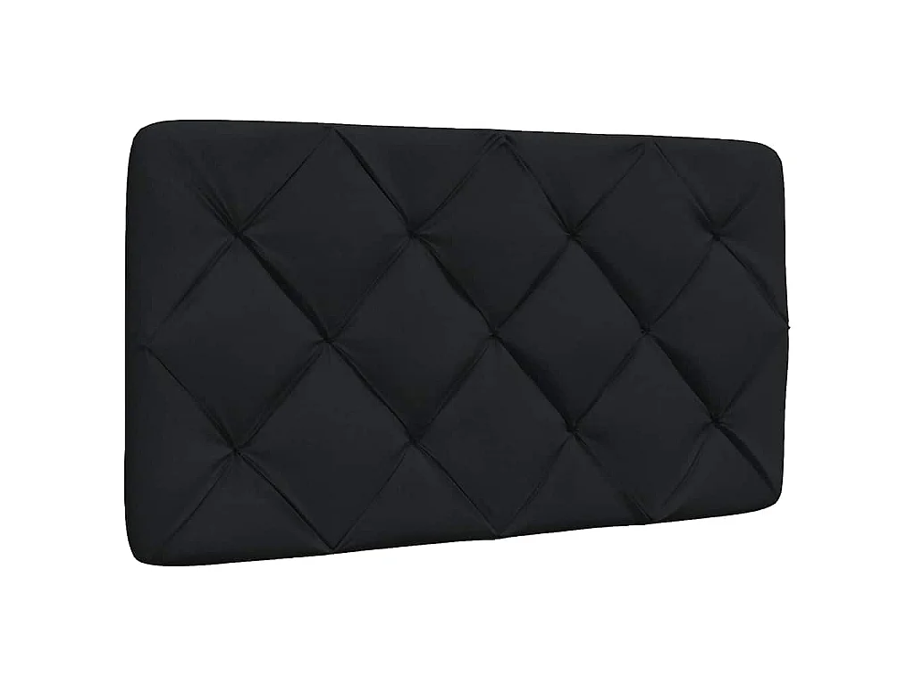 Estrutura de cama sem colchão 90x200 cm tecido preto