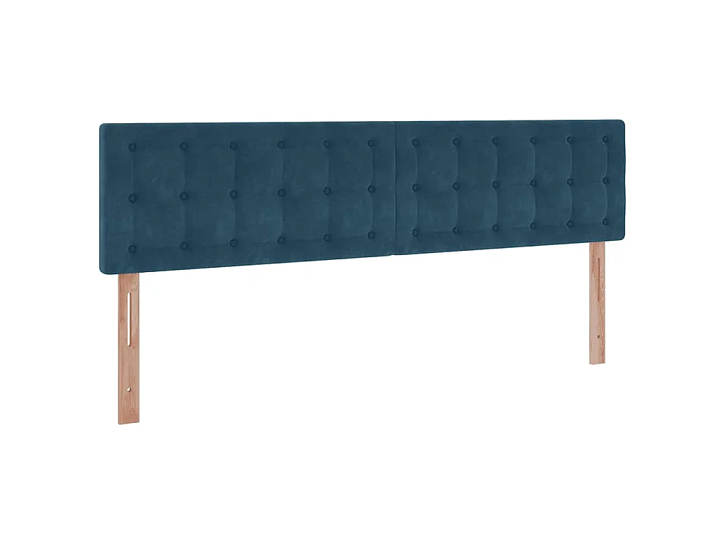 Struttura Letto Pouf con Materassi 180x200 cm Velluto
