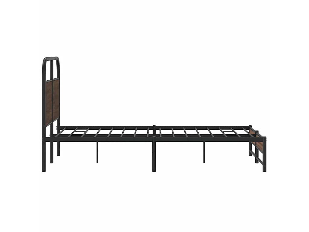 Bedframe zonder matras bewerkt hout bruin eikenkleur 140x200 cm
