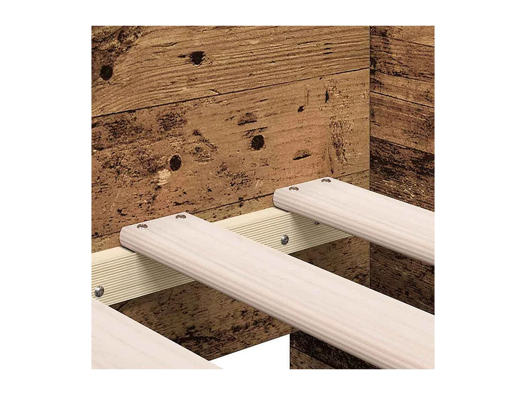 Cadre de lit de jour avec tiroirs Bois ancien 90 x 190 cm